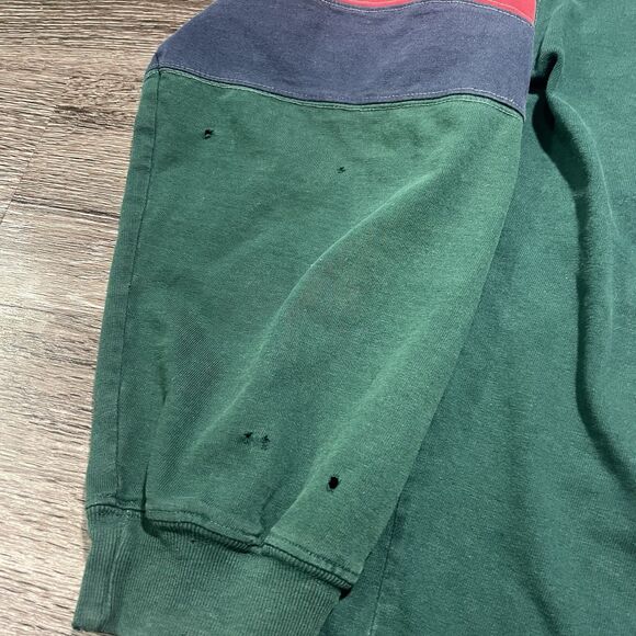 Mens size XL long sleeve rugby collared Van Heusen shirt Vintage - Picture 4 of 11